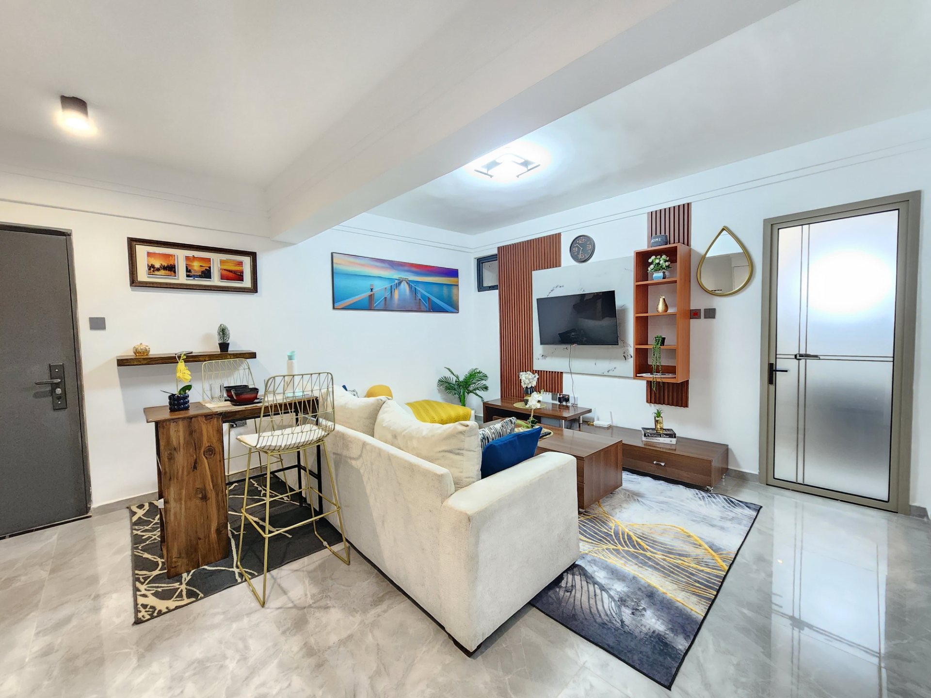 Fully furnished 1 bedroom Airbnb in Kilimani Nairobi Kenya view 2
